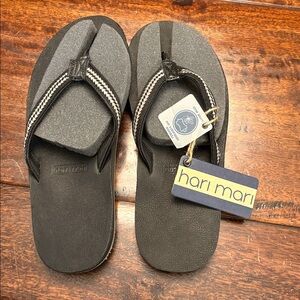 Hari Mari Black Sandals for Women